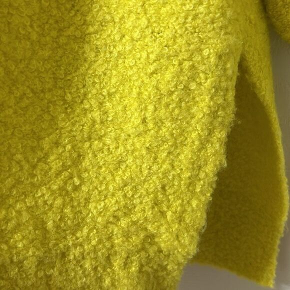 Pilcro Anthropologie Yellow Fuzzy V-neck Oversized Sweater(Size XS) - Picture 9 of 9